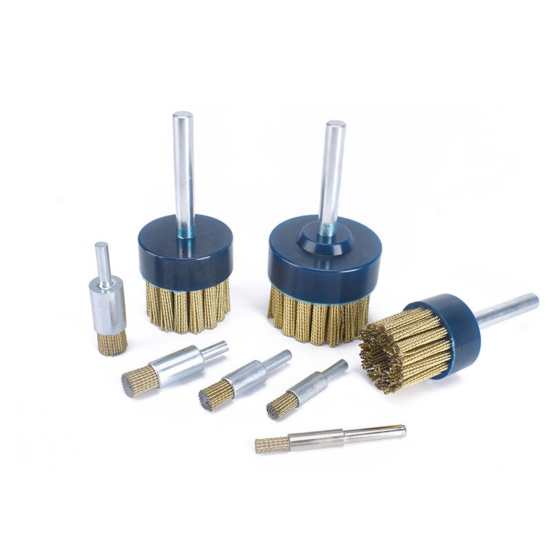 Steel Wire End Face Brush for Automotive & Steel Metal Workpiece Grinding, Deburring & Weld Slag Removal, Pen Type Mold & Hardware Surface Polishing Brush
