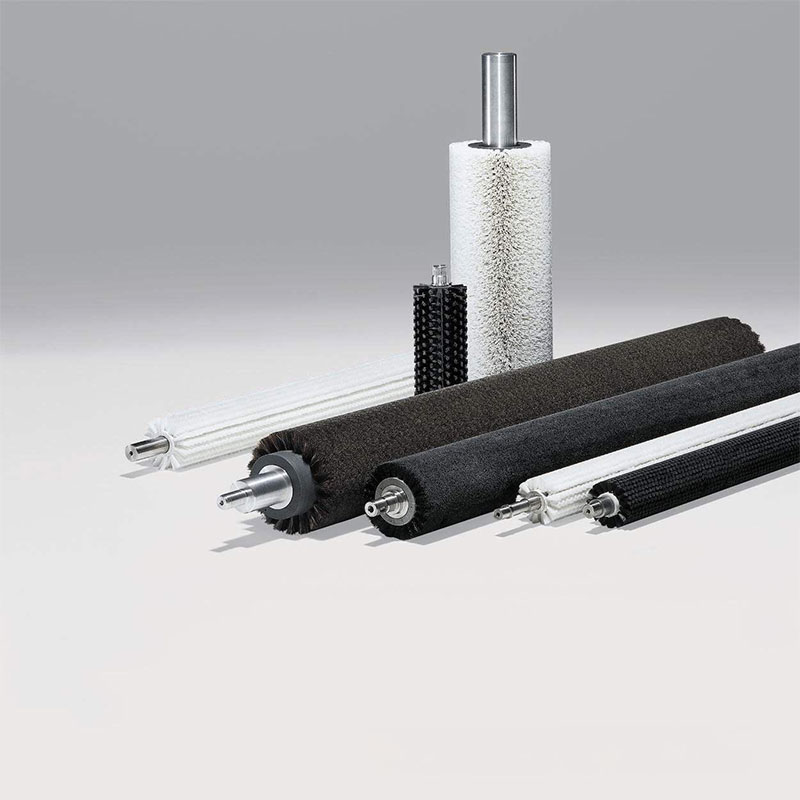 Custom Industrial Nylon Bristle Roller Brush - Cylindrical Fruit Washing Drum Brush & Sand Screening Machine Brush (With or Without Shaft)