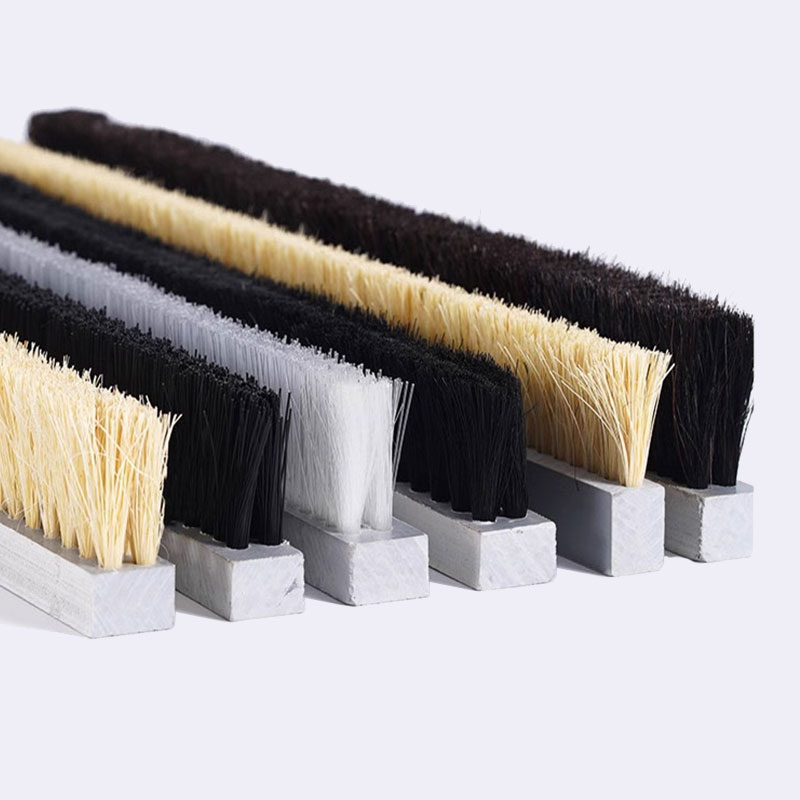 Custom Brick Machine Strip Brush, PVC Board & Wood Panel Brush, Long & Short Nylon Soft/Hard Bristle Wear-Resistant Industrial Cleaning Brush Strip