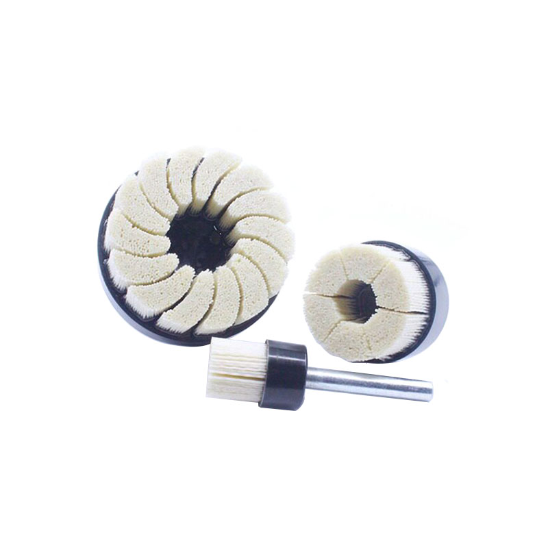 Ceramic Filament Disc Brush - Polishing, Tool Mark Removal & Deburring Brush for Aluminum, Brass & CNC Steel Parts