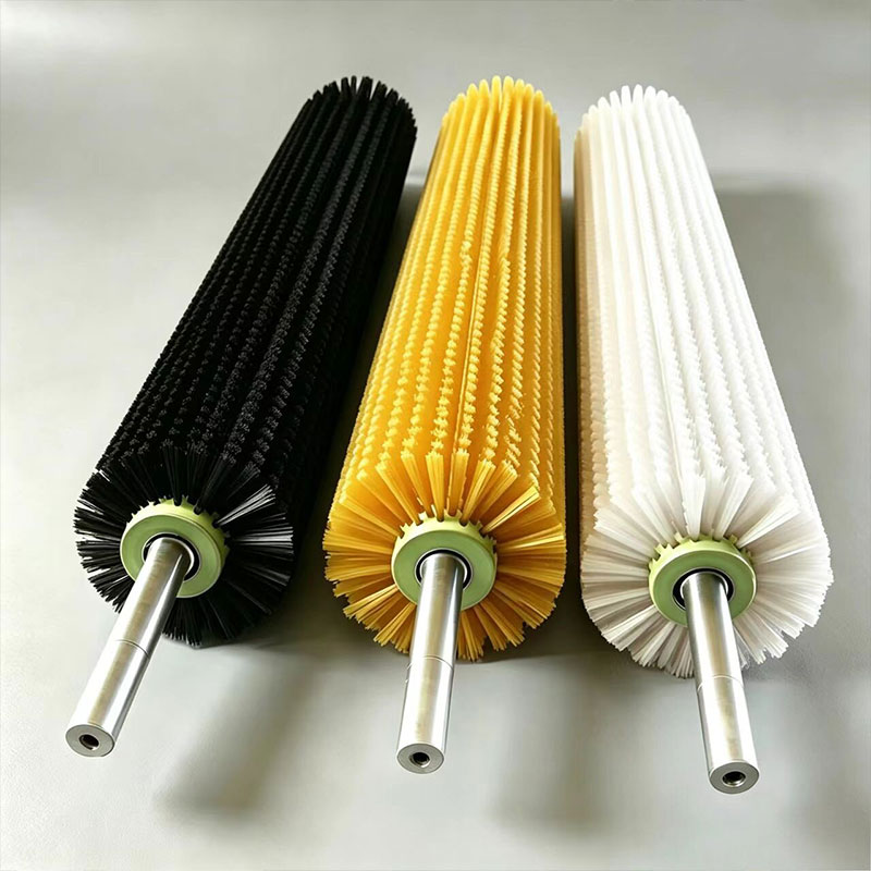 Industrial Nylon Filament Brush Roller - Cleaning & Dust Removal Roller Brush, Custom Sizes Available