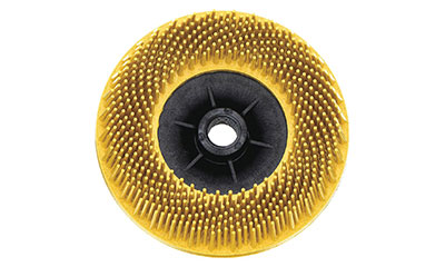 Angle grinder bristle discs